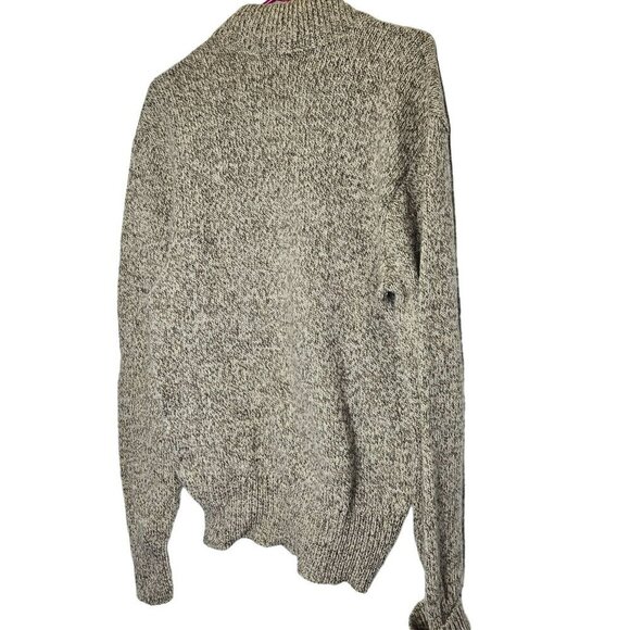 Boathouse Row Vintage Mens Wool Knit Henley‎ Fishermans Sweater Classic Beige XL - Picture 2 of 14